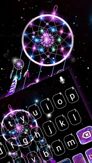 Glow Dreamcatcher Keyboard Background Screenshot 1