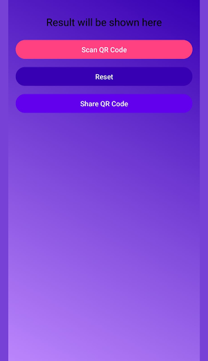 QR Code Scanner App Screenshot 1