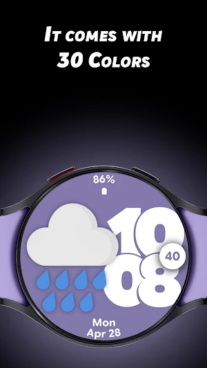 Minimal Weather - Watch face Screenshot 1