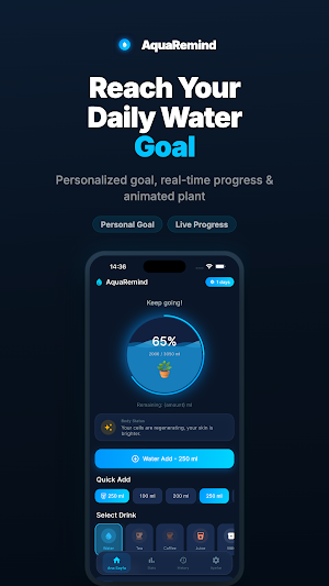 Aqua Reminder: Water Tracker Screenshot 0