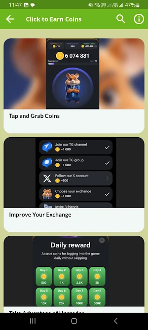 Hamster Combat: Coin Tap Tips Screenshot 3