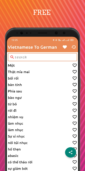 Vietnamese To German Dictionary Offline Screenshot 0