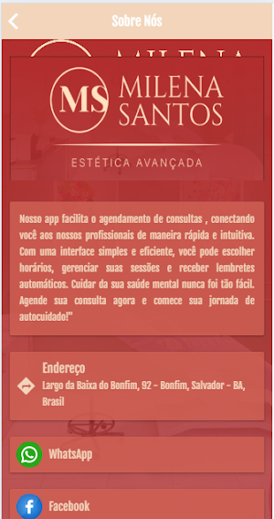 Clínica Milena Santos Screenshot 1