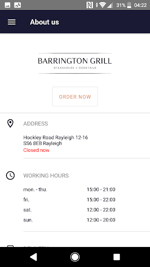 Barrington Grill Screenshot 3