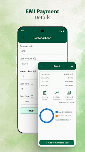 Payment EMI Loan Calculator Screenshot 1