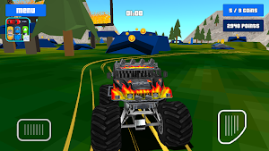 Baby Monster Truck Hot Racing Screenshot 0