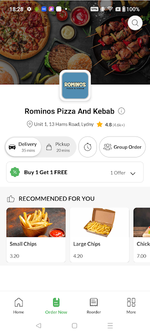 Rominos Pizza And Kebab Screenshot 1