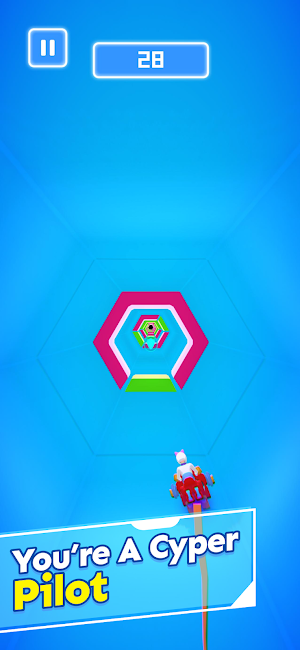 Cyberbike: space tunnel Screenshot 0