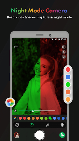 SelfieCut Nightvision Effects Screenshot 1