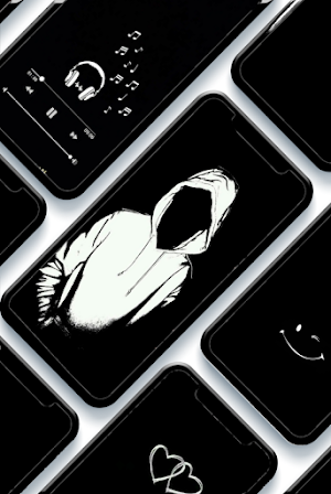 black wallpaper black pictures Screenshot 1