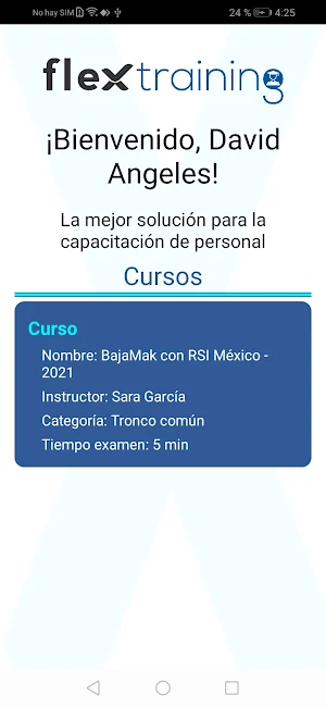 FlexTraining Screenshot 1