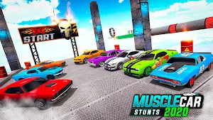 Muscle Car Stunts 2020: Mega Ramp Stunt Car Games Screenshot 3