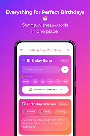 Birthday Song with Name Maker Screenshot 0