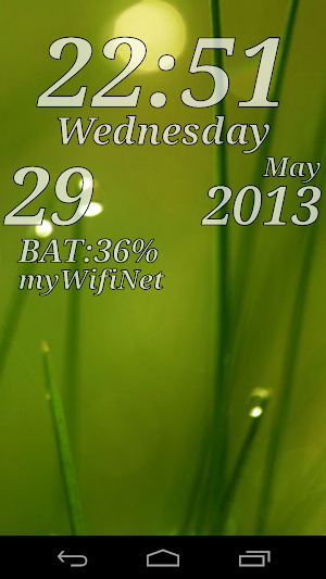 DIGI Clock Live Wallpaper Screenshot 1