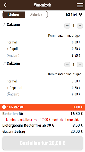 Steinheimer Kebaphaus Screenshot 1