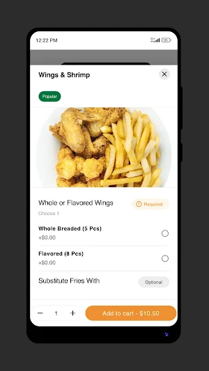 Tunis Seafood, Wings & Subs Screenshot 2