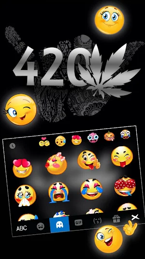 Metal Weed 420 Keyboard Theme Screenshot 2