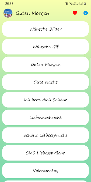 Guten Morgen & Gute Nacht Screenshot 0