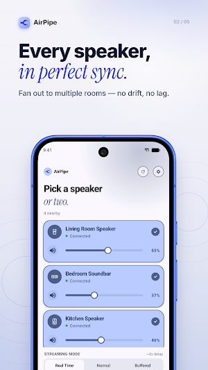 AirPipe - Stream to speakers Screenshot 1