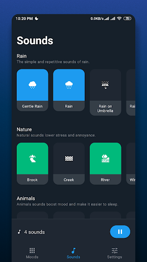 Chillax - Relaxing Sounds Screenshot 1