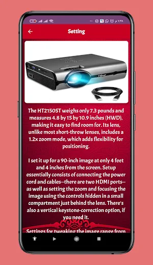 movie projector guide Screenshot 3