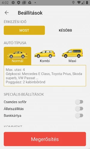Tele 7 Taxi Nyíregyháza Screenshot 1