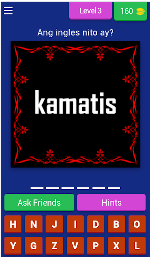Tagalog to English Quiz Game Screenshot 1