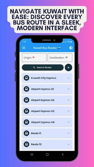 Kuwait Bus Routes Offline Screenshot 0