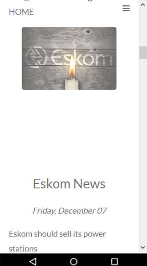 Eskom Load Shedding News Screenshot 2