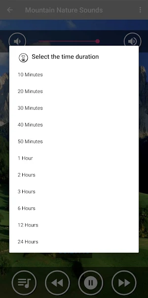 Mountain Nature Sleep Sounds Screenshot 2