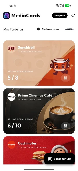 MediaCards Screenshot 1