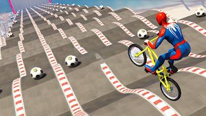 Superhero Bike Race Games Screenshot 1