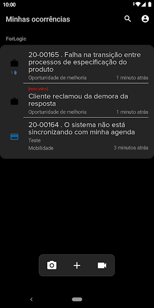 Qualiex Ocorrências Screenshot 3