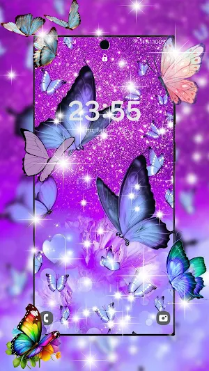 3D Butterfly Live Wallpaper Screenshot 0
