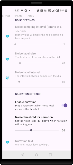 Noise Meter Widget & Shusher Screenshot 3
