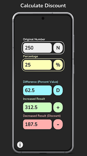 Simple Percentage Calculator Screenshot 1