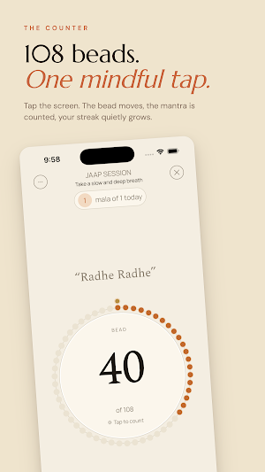 Radha Naam Jap Counter – Mala Screenshot 1