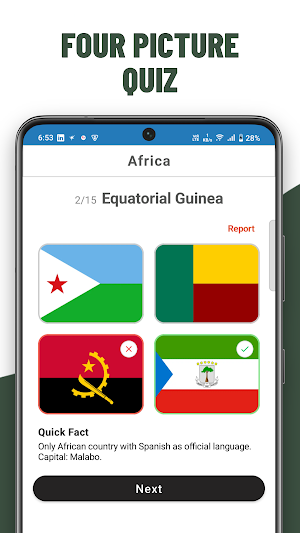 Flags Quiz Identify Flag Screenshot 1
