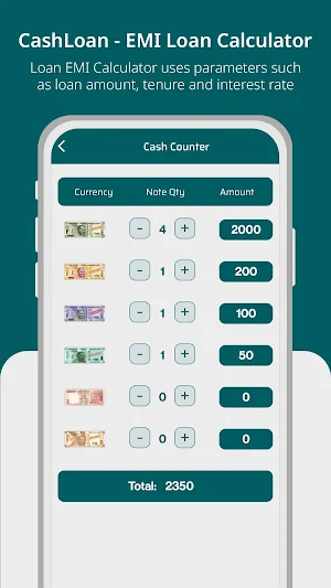 CashLoan - EMI Loan Calculator Screenshot 2