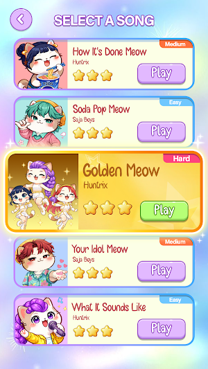 Kpop Rhythm Cat - Music Game Screenshot 2