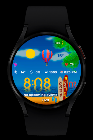 Summer Watch Face Wear OS Screenshot 1