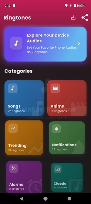Insta Ringtone Screenshot 1