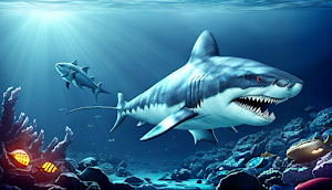 Shark Attack Games Offline Screenshot 1