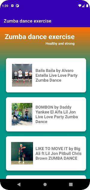 Zumba dance exercise Screenshot 0