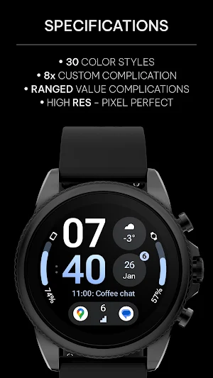 InfoBlock: Wear OS Watch face Screenshot 1
