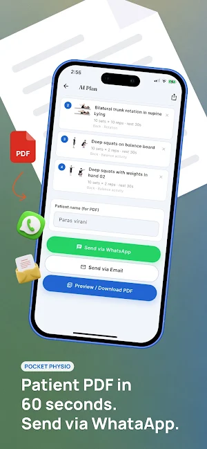 Pocket Physio: Exercise Plans Screenshot 0