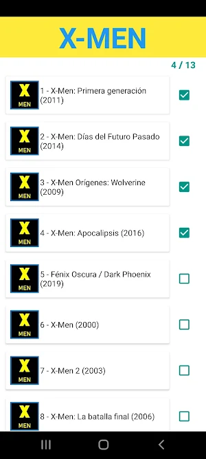 Orden Peliculas Screenshot 2