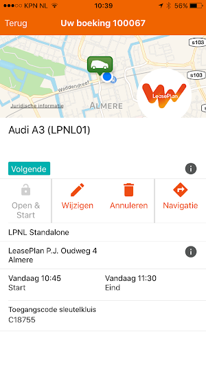 LeasePlan CarSharing Screenshot 3