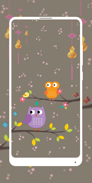 Autumn Little Owl Wallpaper Screenshot 3