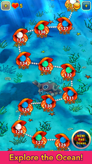 OceanuX - Underwater Match 3 Screenshot 1